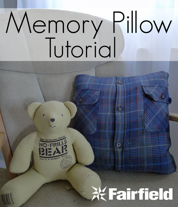 Pillow made from outlet flannel shirt