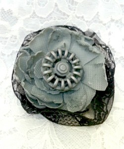 grey tattered flower