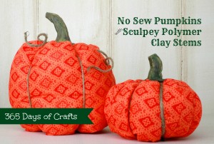 Sculpey Pumpkin stems - New sew fabric pumpkins